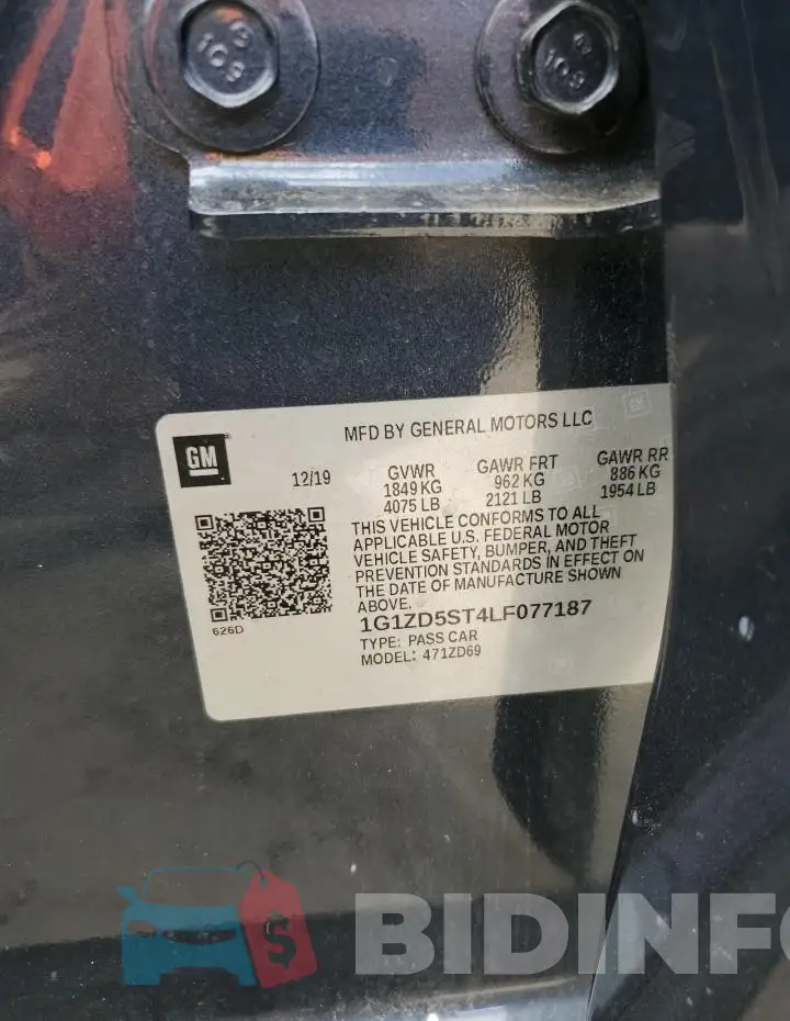 1G1ZD5ST4LF077187 Photo# 12