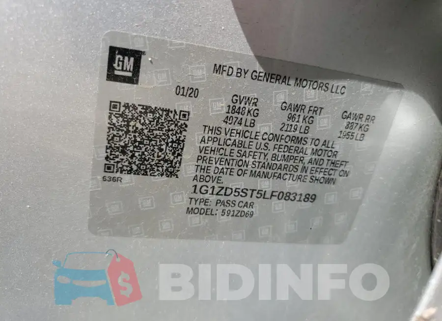1G1ZD5ST5LF083189 Photo# 12