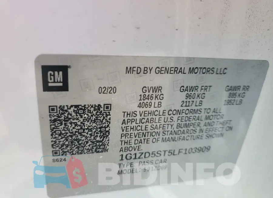 1G1ZD5ST5LF103909 Photo# 13
