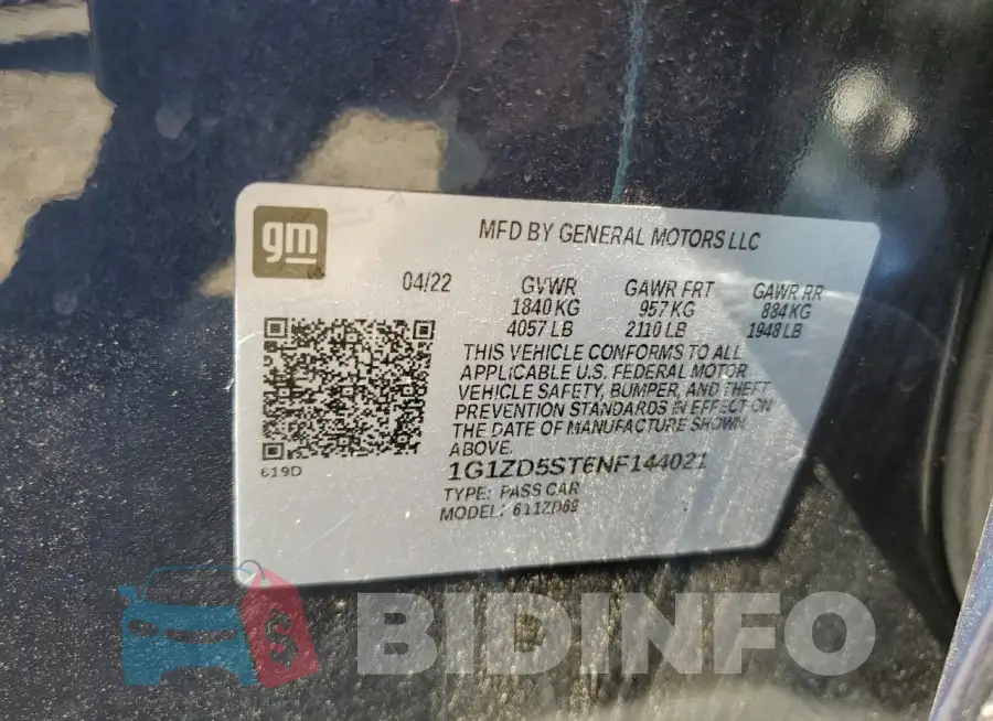 1G1ZD5ST6NF144021 Photo# 12