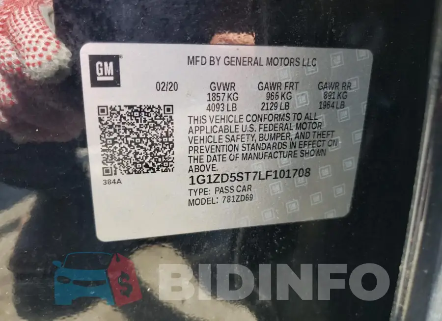 1G1ZD5ST7LF101708 Photo# 12