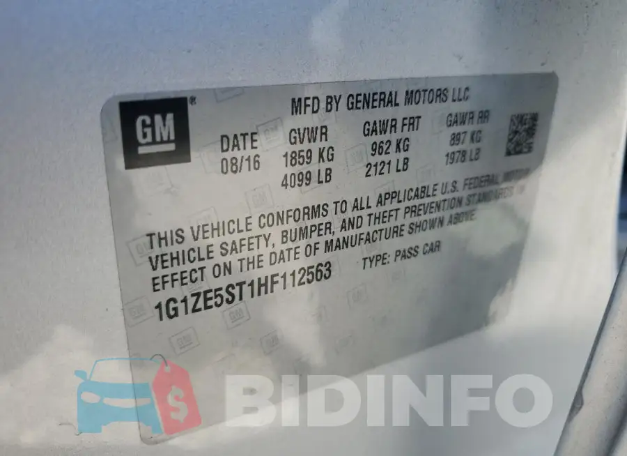 1G1ZE5ST1HF112563 Photo# 12