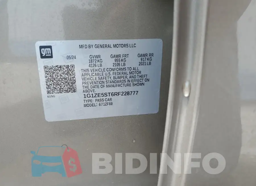 1G1ZE5ST6RF228777 Photo# 12