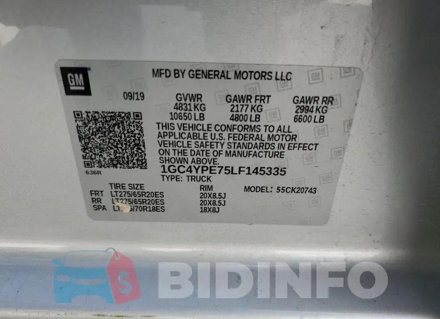 1GC4YPE75LF145335 Photo# 13