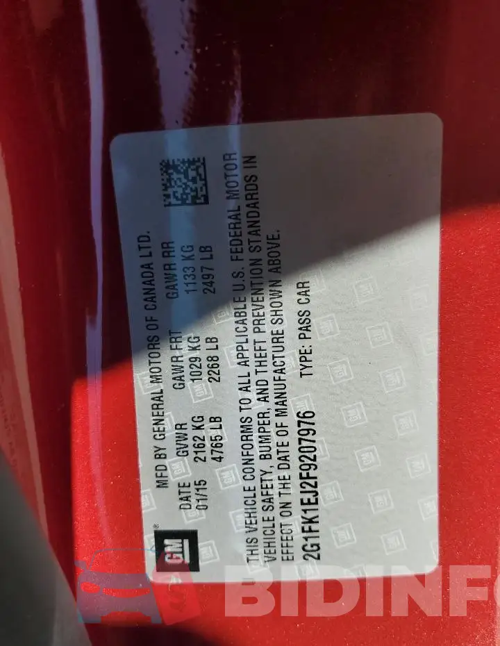 2G1FK1EJ2F9207976 Photo# 12