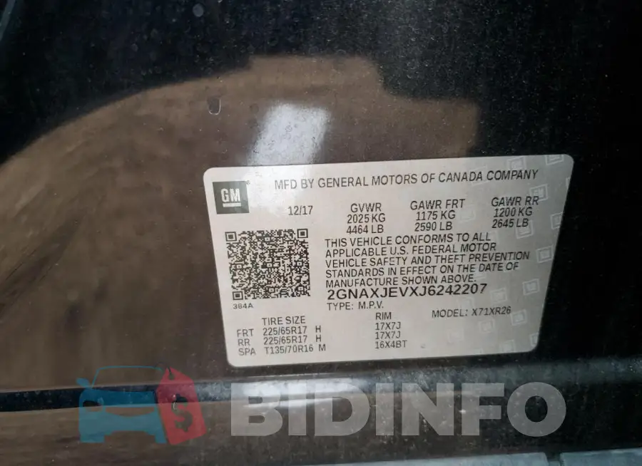 2GNAXJEVXJ6242207 Photo# 12