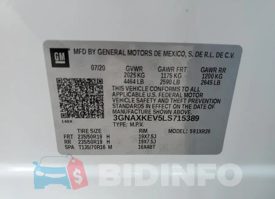 3GNAXKEV5LS715389 Photo# 13