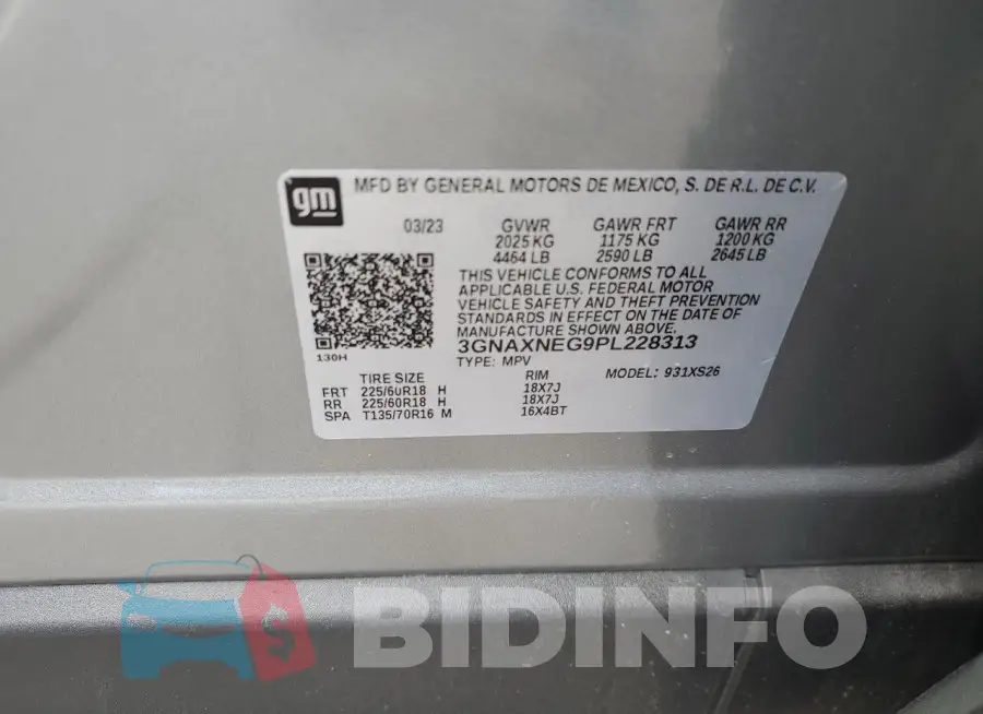 3GNAXNEG9PL228313 Photo# 13