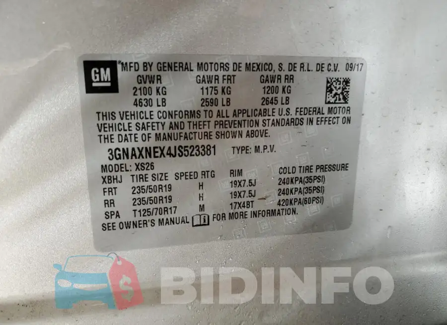 3GNAXNEX4JS523381 Photo# 13