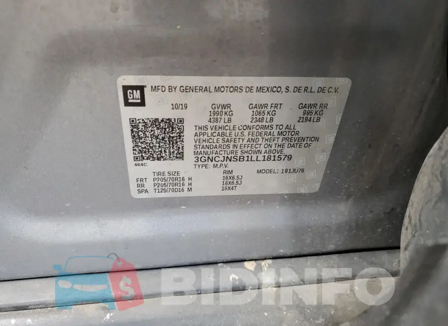 3GNCJNSB1LL181579 Photo# 12