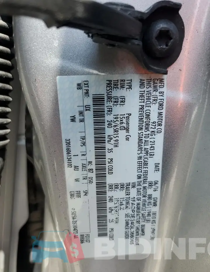 1FADP3E24GL366065 Photo# 12