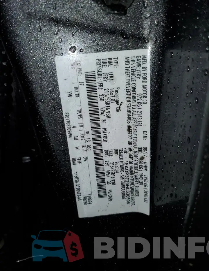 1FADP3F29HL330596 Photo# 12