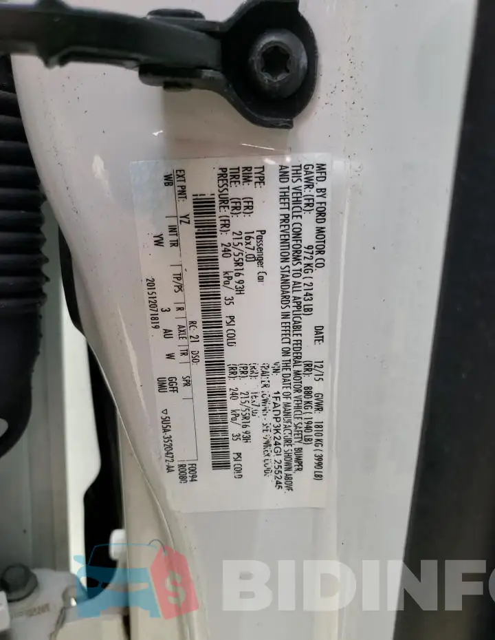1FADP3K24GL255245 Photo# 12