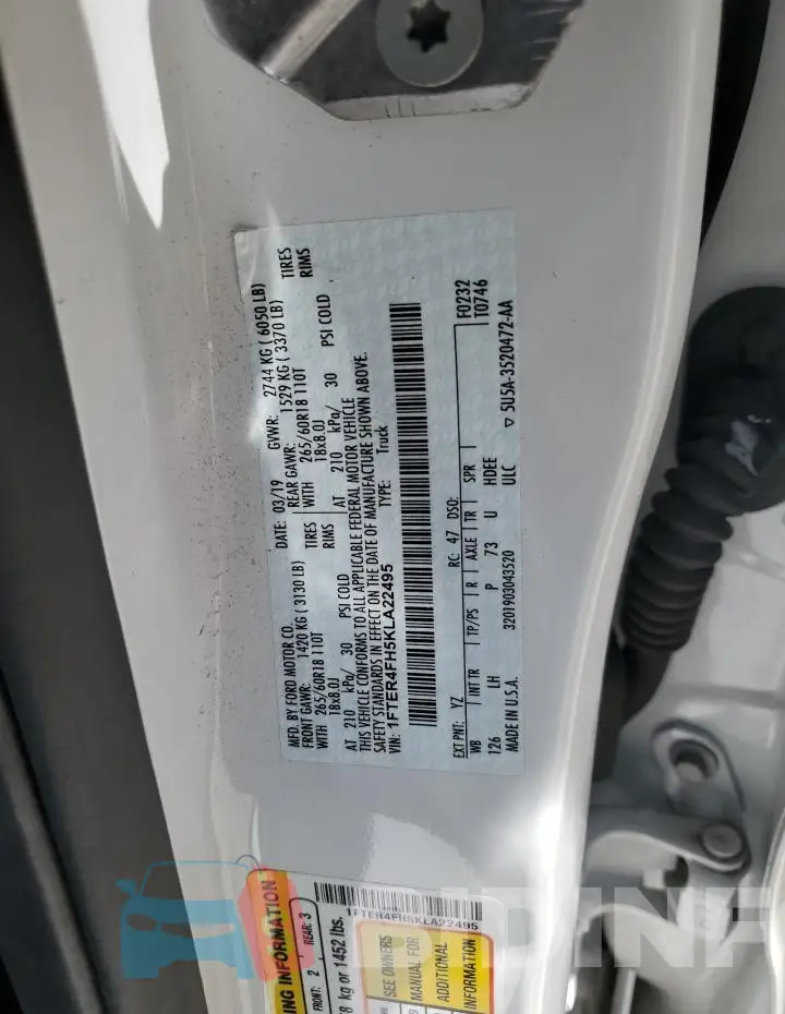1FTER4FH5KLA22495 Photo# 12