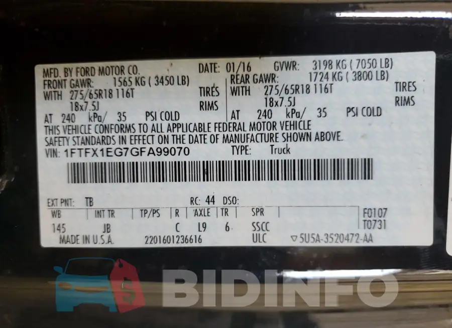 1FTFX1EG7GFA99070 Photo# 12