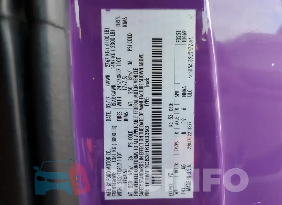 1FTMF1C83HKD03393 Photo# 12
