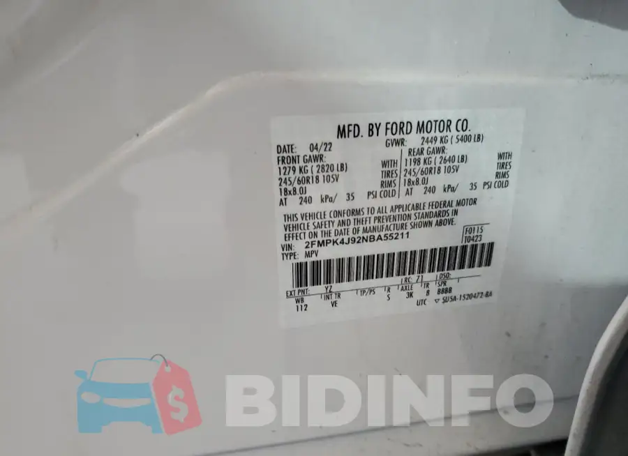 2FMPK4J92NBA55211 Photo# 14