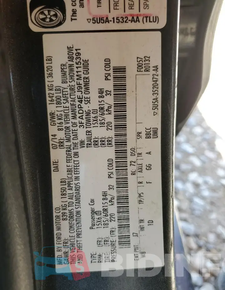 3FADP4EJ9FM115391 Photo# 13