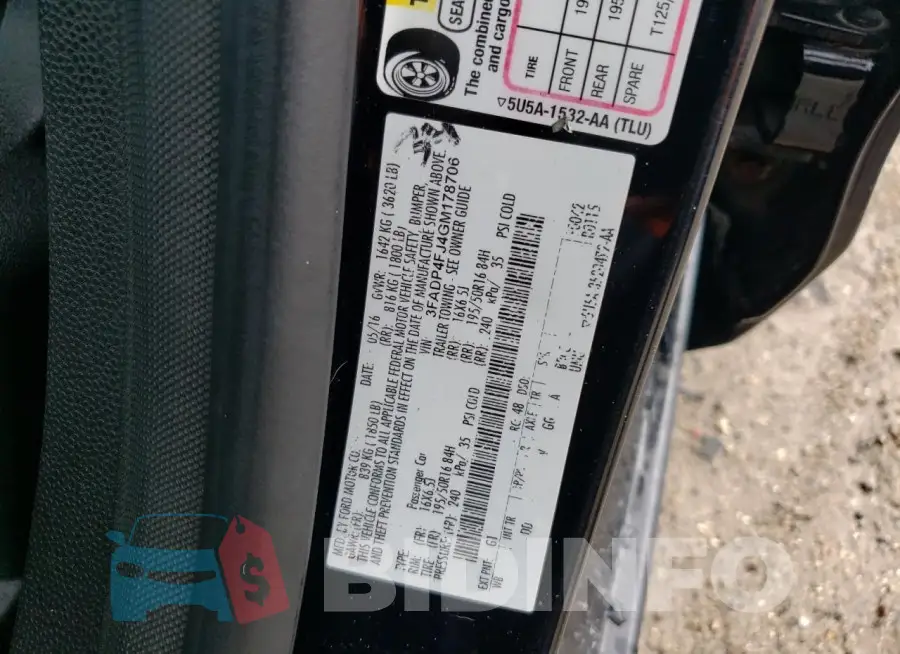 3FADP4FJ4GM178706 Photo# 12