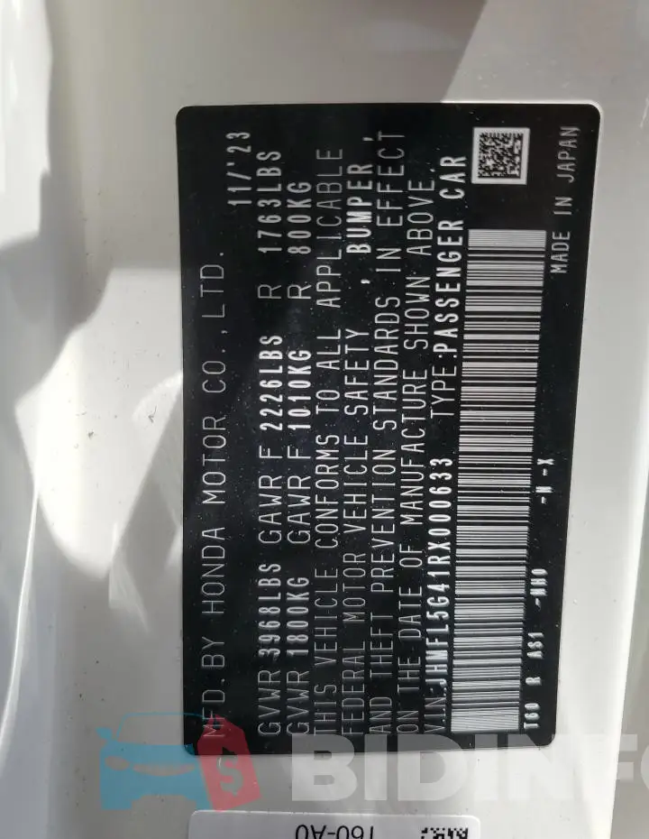 JHMFL5G41RX000633 Photo# 12