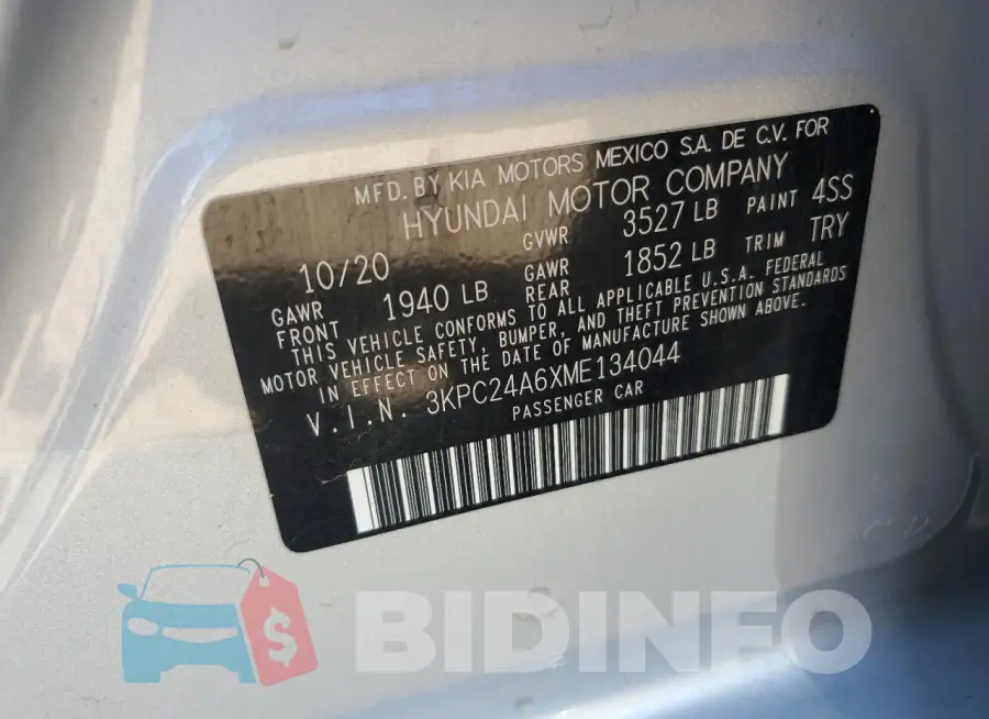 3KPC24A6XME134044 Photo# 12