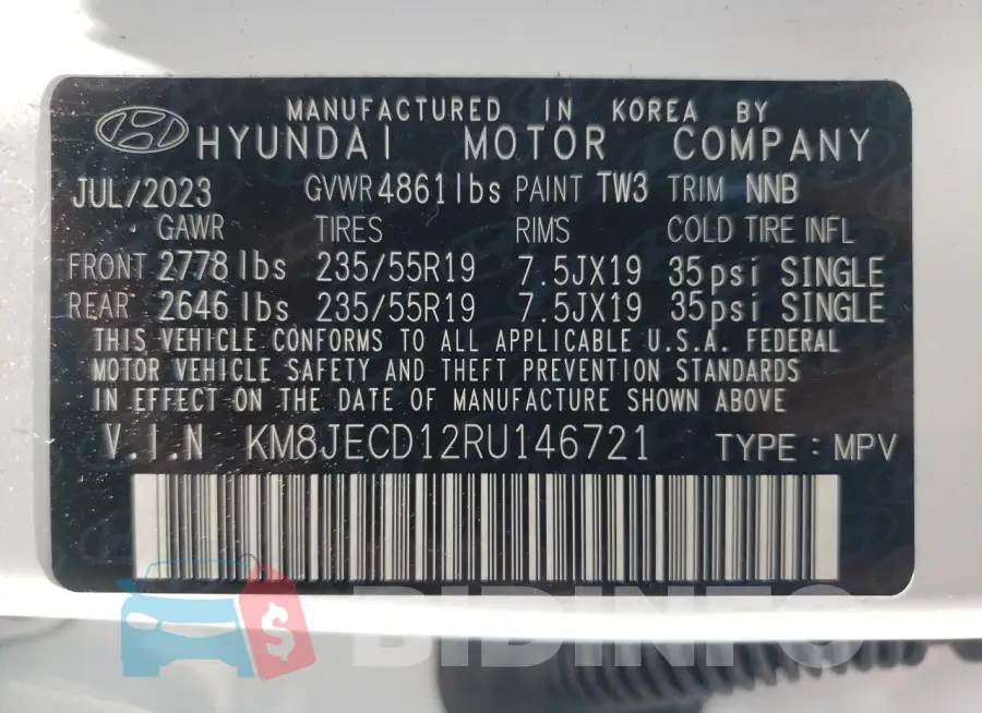 KM8JECD12RU146721 Photo# 14