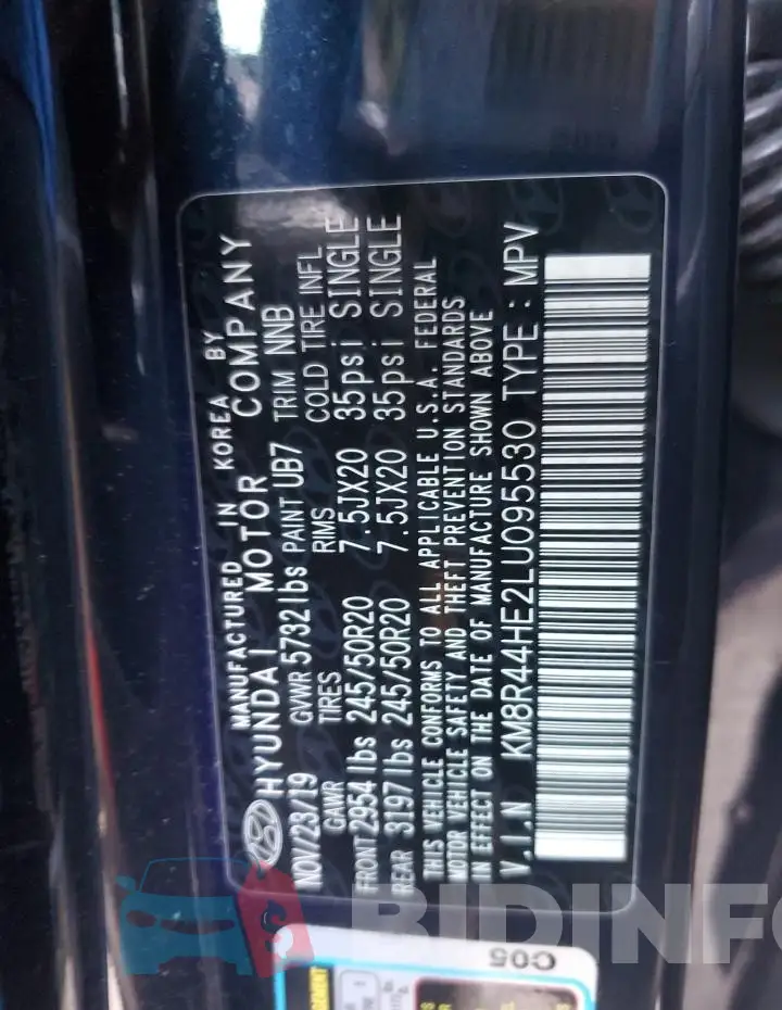 KM8R44HE2LU095530 Photo# 14