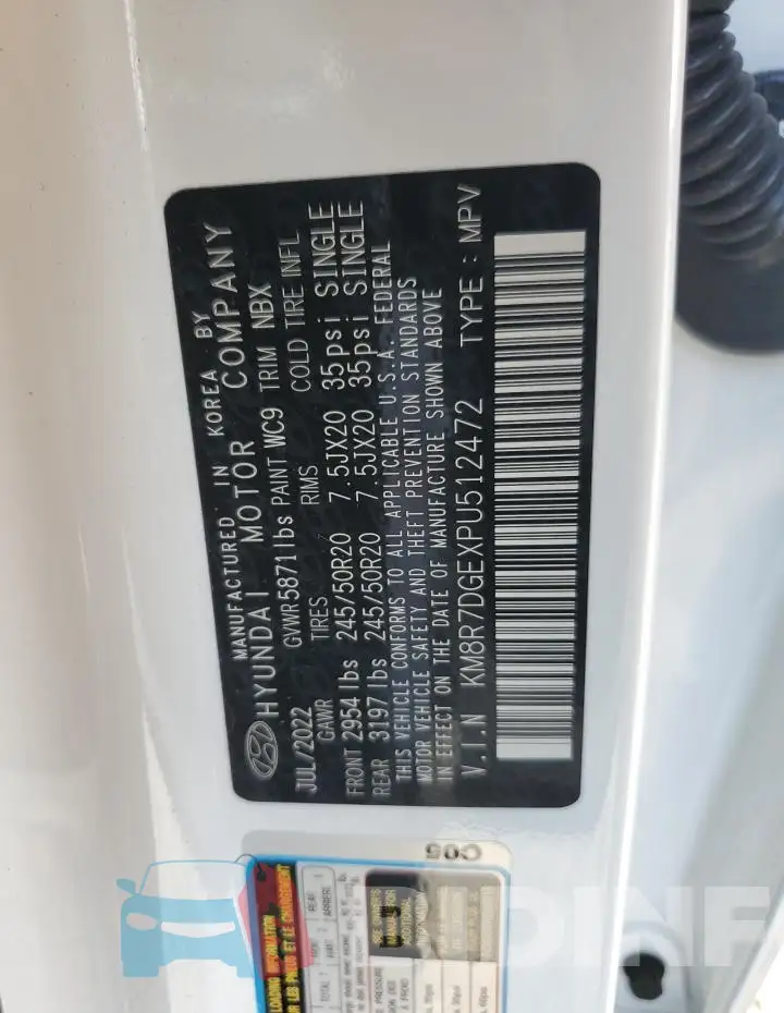 KM8R7DGEXPU512472 Photo# 13