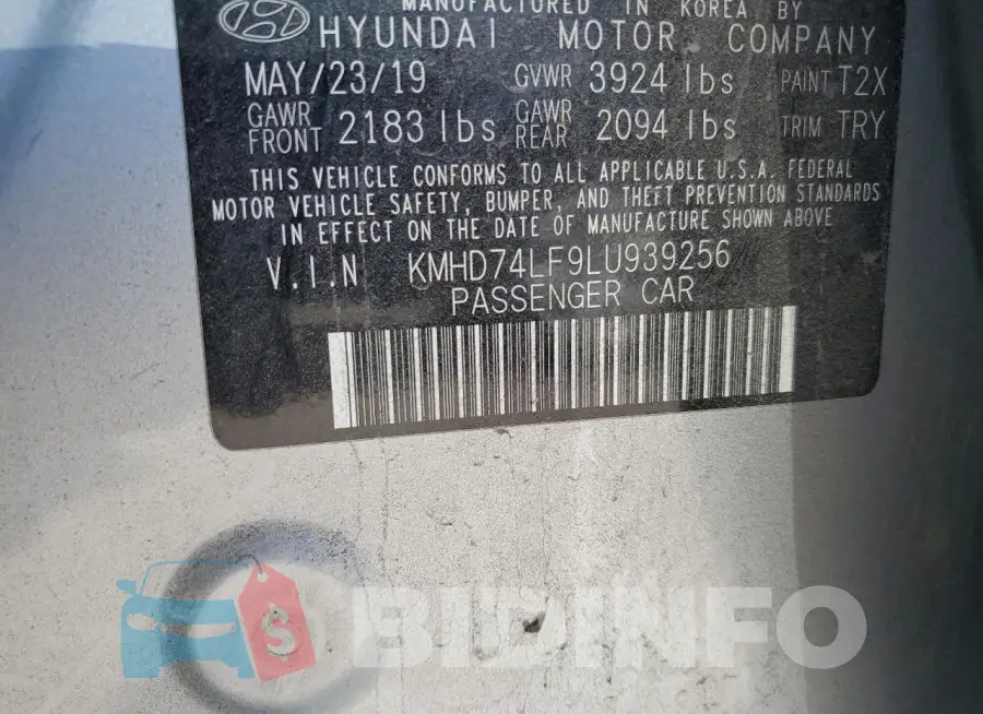 KMHD74LF9LU939256 Photo# 13