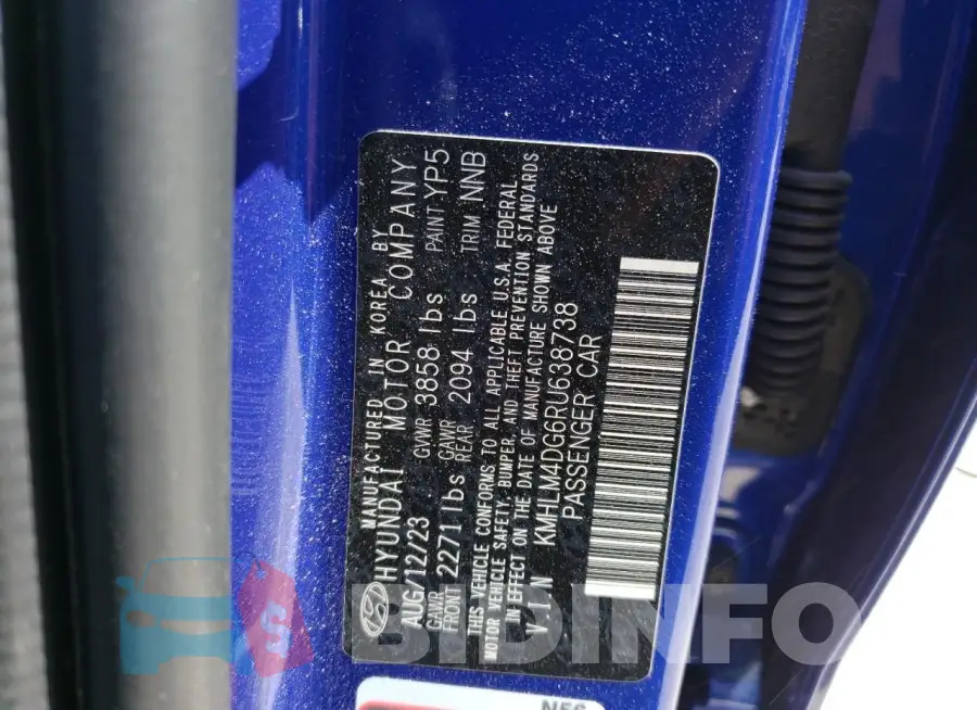 KMHLM4DG6RU638738 Photo# 12