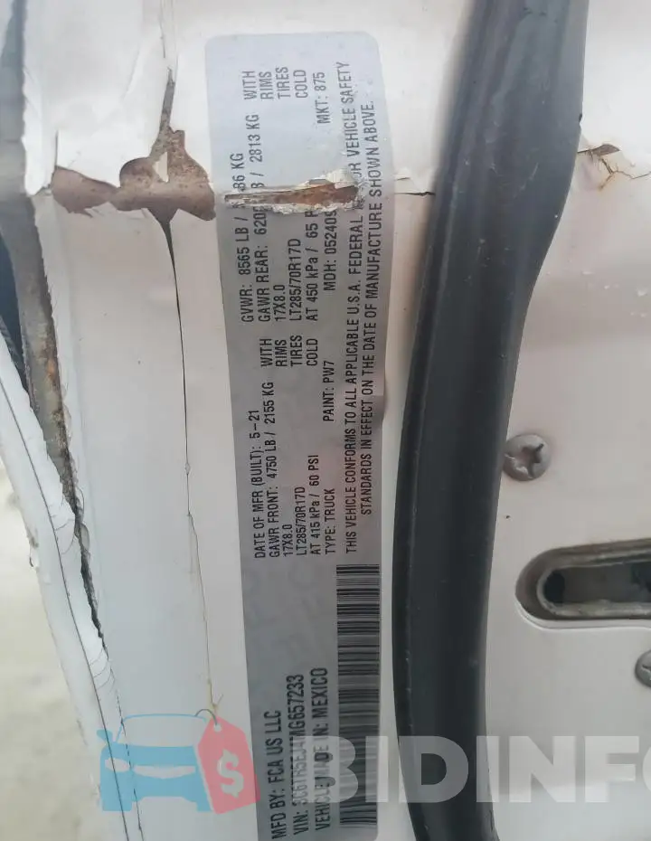 3C6TR5EJ4MG657233 Photo# 12