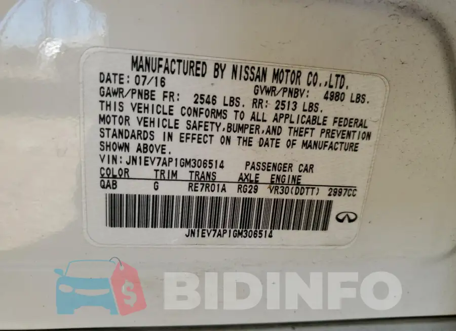JN1EV7AP1GM306514 Photo# 12