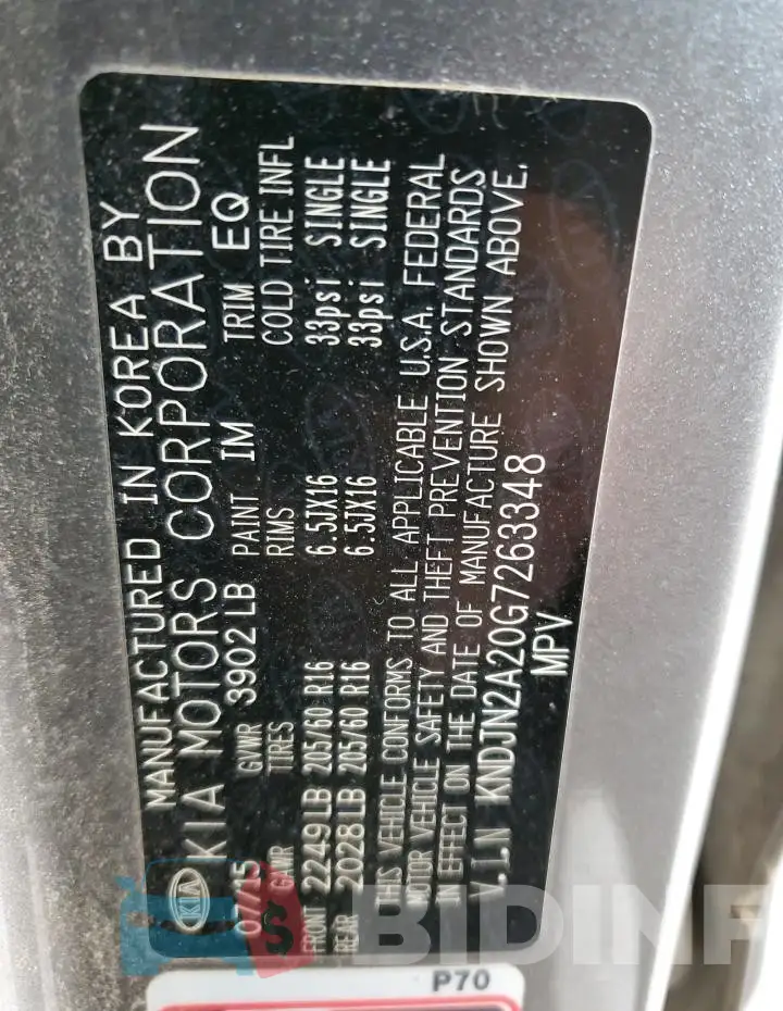 KNDJN2A20G7263348 Photo# 12