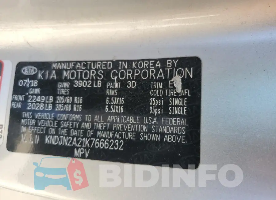 KNDJN2A21K7666232 Photo# 14