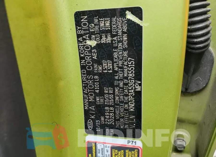 KNDJP3A53G7855157 Photo# 13