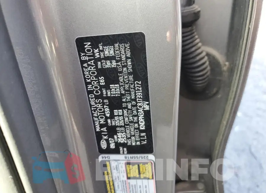 KNDPN3AC8J7391272 Photo# 12