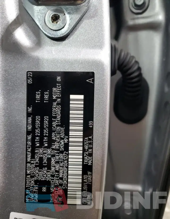 5TDKDRBH0PS041272 Photo# 13