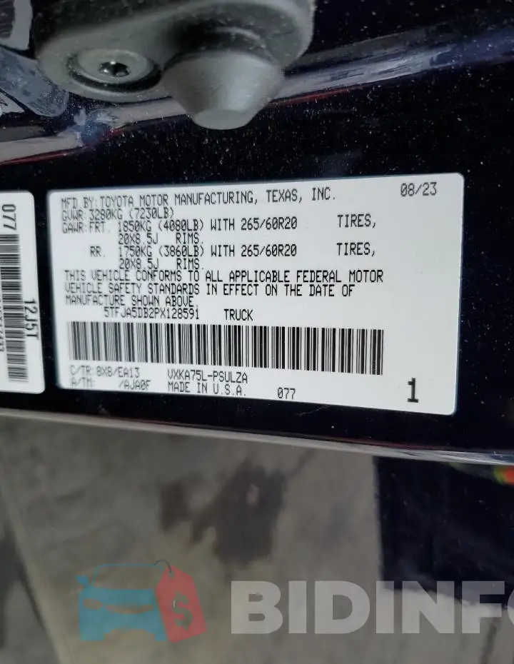 5TFJA5DB2PX128591 Photo# 12