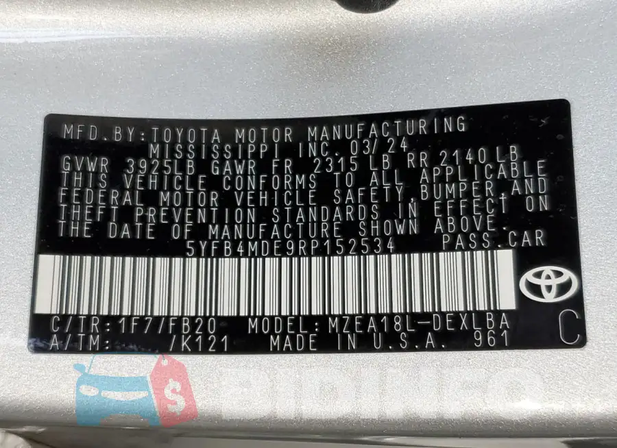 5YFB4MDE9RP152534 Photo# 12