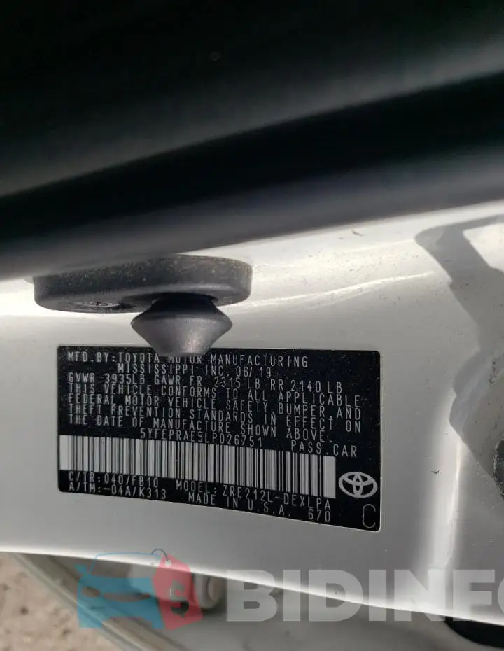 5YFEPRAE5LP026751 Photo# 12