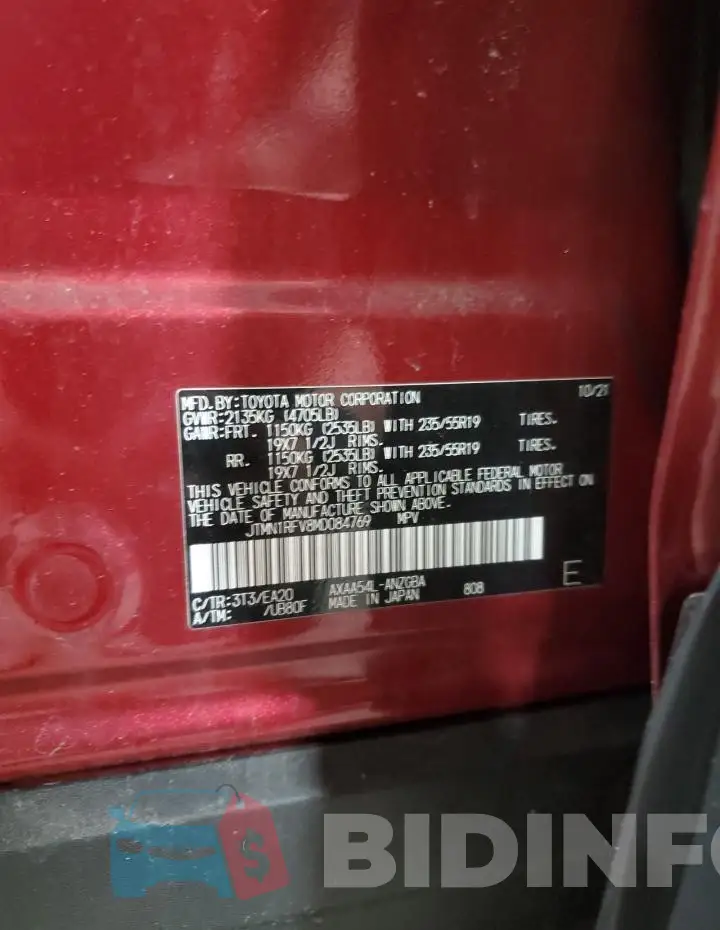 JTMN1RFV8MD084769 Photo# 12