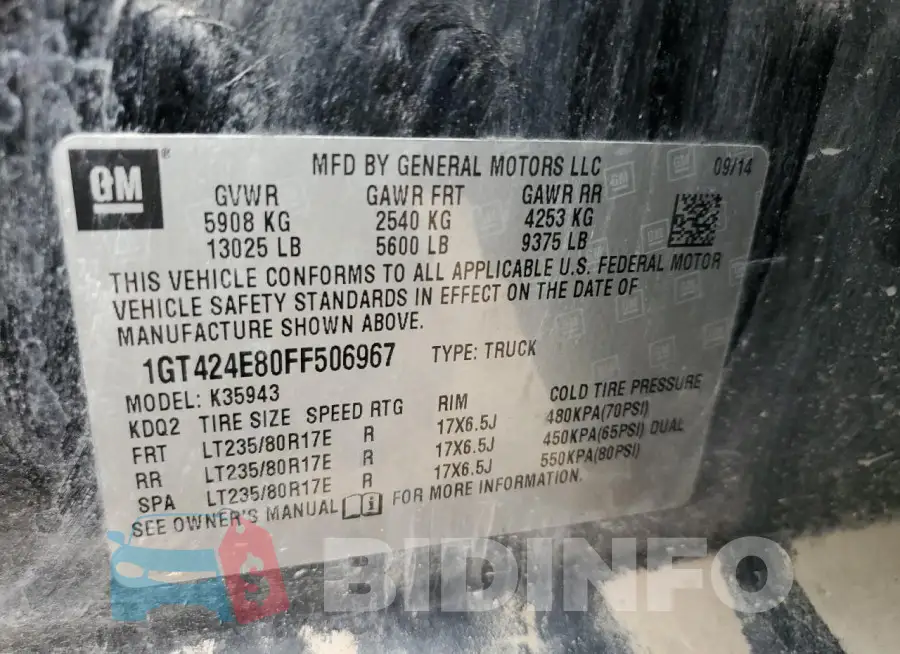 1GT424E80FF506967 Photo# 13