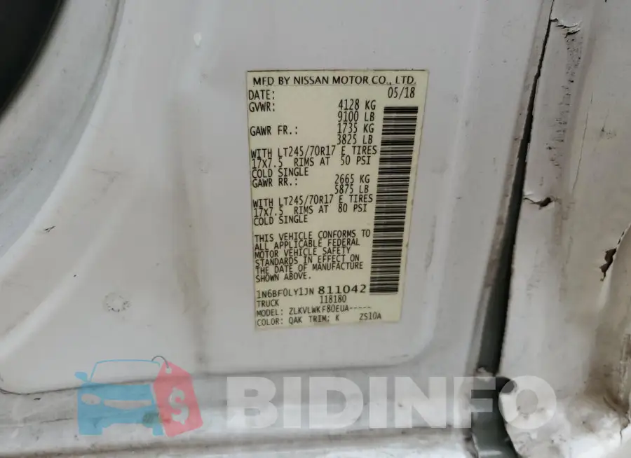1N6BF0LY1JN811042 Photo# 12