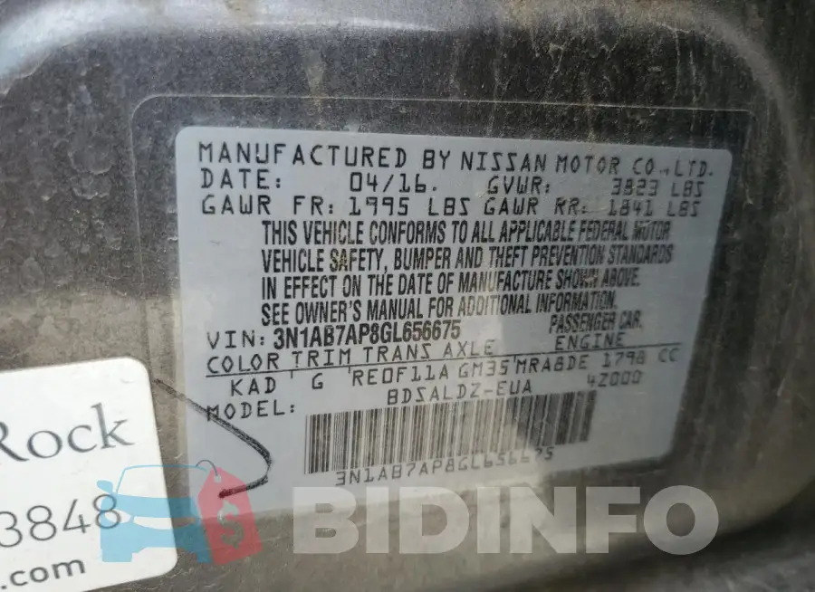 3N1AB7AP8GL656675 Photo# 12