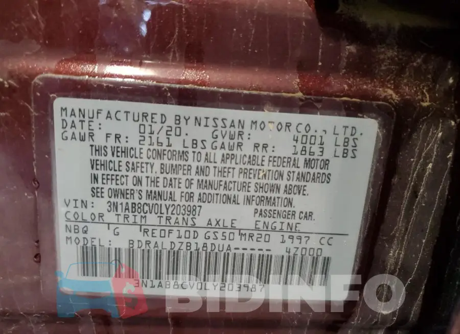 3N1AB8CV0LY203987 Photo# 12