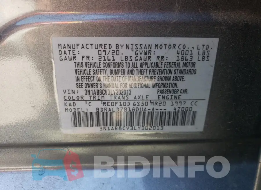 3N1AB8CV3LY302013 Photo# 13