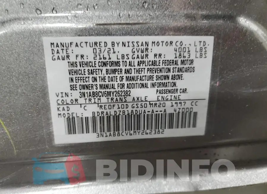 3N1AB8CV6MY262382 Photo# 13