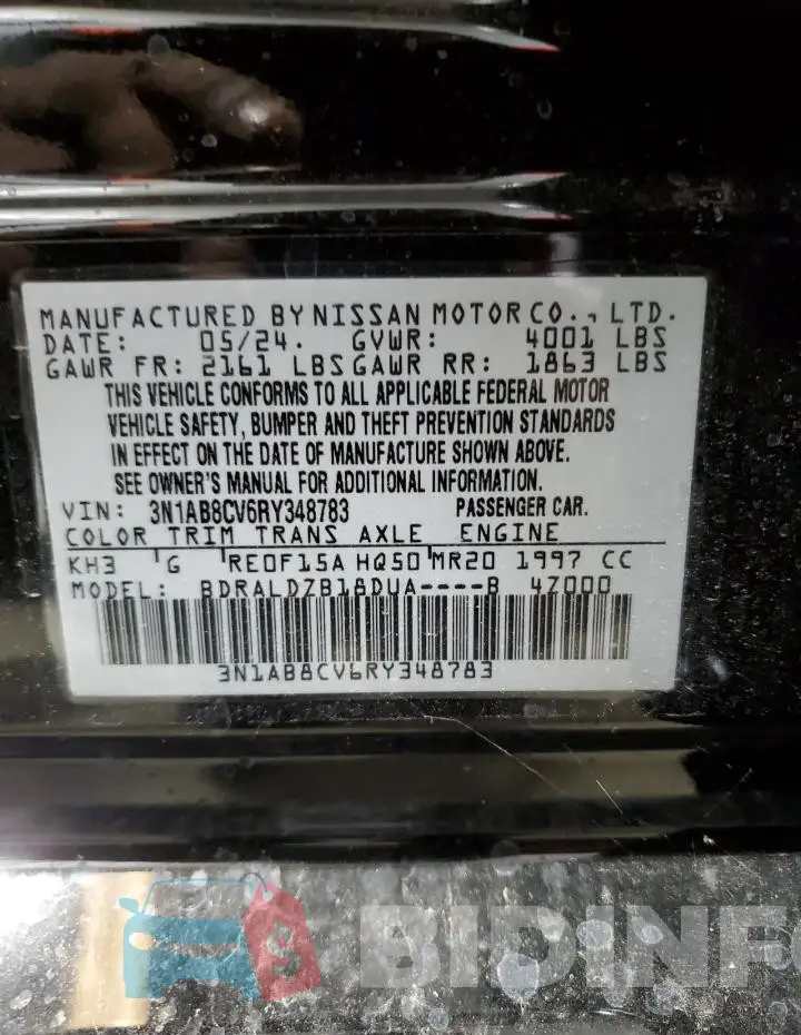 3N1AB8CV6RY348783 Photo# 12