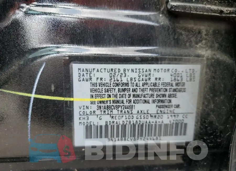 3N1AB8CV8PY244681 Photo# 12