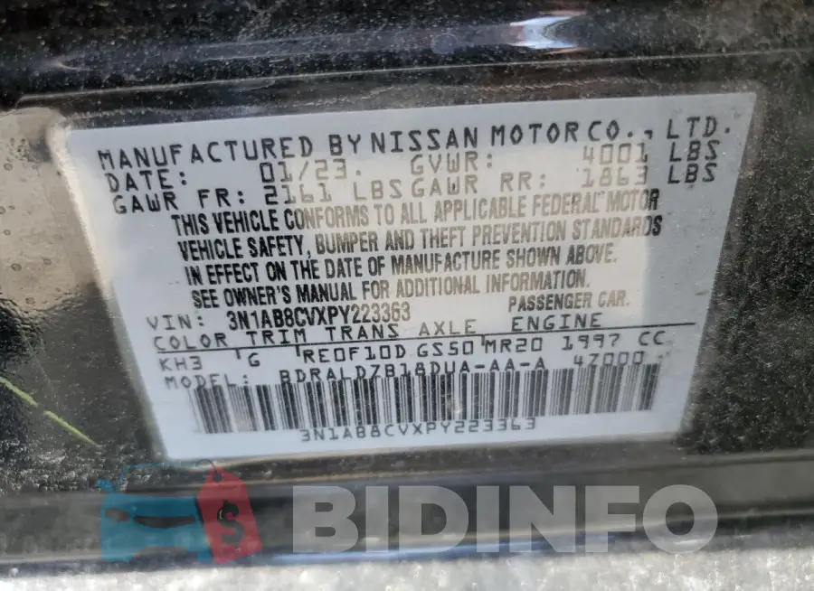 3N1AB8CVXPY223363 Photo# 13